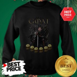 Official Lionel Messi 6 Golden Ball Goat Game Of Throne Signature Sweatshirt