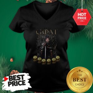 Official Lionel Messi 6 Golden Ball Goat Game Of Throne Signature V-Neck