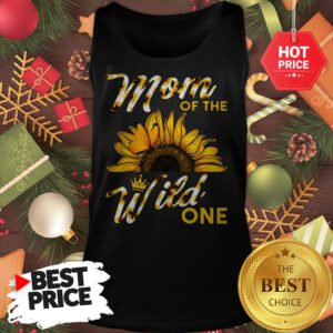 Official Mom Of The Wild One 1St Birthday Sunflower Outfit Tank Top