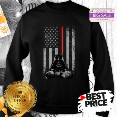 Official Nice Darth Vader American Flag Star Wars Thin Blue Line Sweatshirt