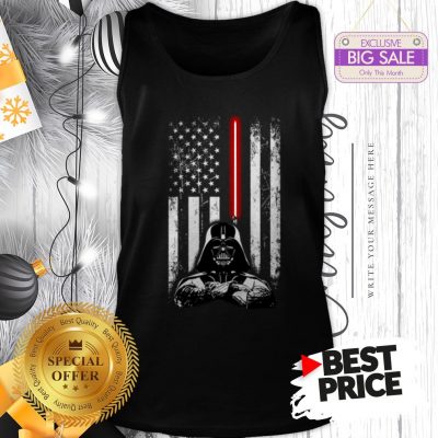 Official Nice Darth Vader American Flag Star Wars Thin Blue Line Tank Top