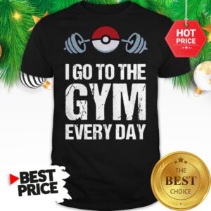 Official Pokemon I Go To The Gym Everyday Christmas Shirt