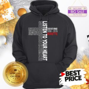 Official Pretty Listen To Your Heart Thanks For The Memories 1958 2019 Roxette Hoodie