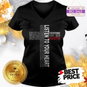 Official Pretty Listen To Your Heart Thanks For The Memories 1958 2019 Roxette V-Neck