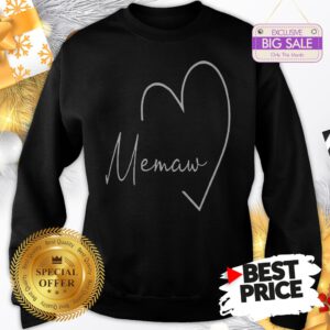 Official Pretty Womens Memaw Gift Grandma Christmas Mother’s Day Sweatshirt