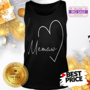 Official Pretty Womens Memaw Gift Grandma Christmas Mother’s Day Tank Top
