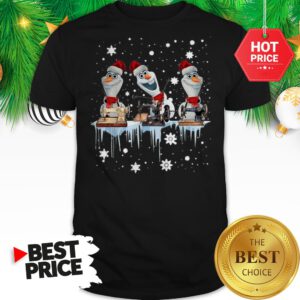 Official Santa Olaf Sewing Christmas Shirt