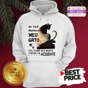 Official Se Voce Machucar Meu Gato Vou Fazer Sua Morte Parecer Acidente Hoodie