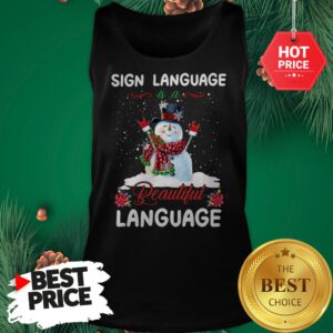 Official Sign Language Is A Beautiful Language Tank Top