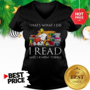 Official Snoopy That’s What I Do I Read And I Know Things Game Of Thrones V-Neck