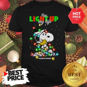 Official Snoopy You Light Up My Life Peanuts Nation Christmas Shirt