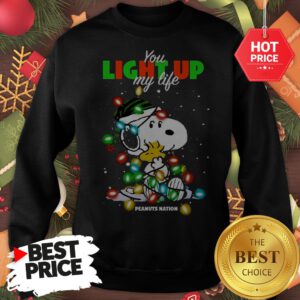 Official Snoopy You Light Up My Life Peanuts Nation Christmas Sweatshirt