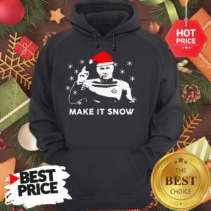 Official Star Trek Santa Make It Snow Christmas Hoodie