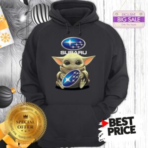 Official Star Wars Baby Yoda Hug Subaru Hoodie