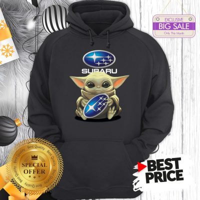 Official Star Wars Baby Yoda Hug Subaru Hoodie