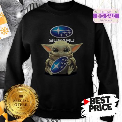 Official Star Wars Baby Yoda Hug Subaru Sweatshirt
