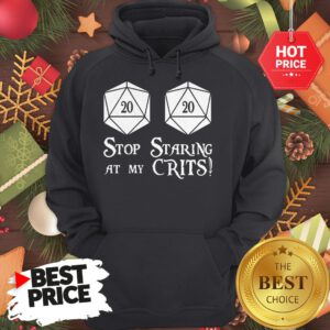 Official Stop Staring At My Crits Hoodie