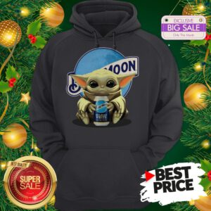 Official Sunday Baby Yoda Hug Blue Moon Star Wars Hoodie