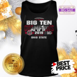 Official Top 2019 Big Ten Football Champions Ohio State Buckeyes Tank Top