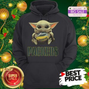 Official Top Baby Yoda Hug Green Bay Packer Hoodie