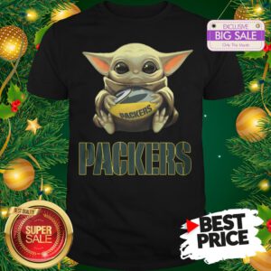 Official Top Baby Yoda Hug Green Bay Packer Shirt