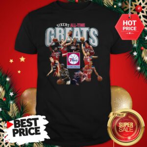 Official Top Philadelphia 76ers Sixers All Time Greats Signatures Shirt
