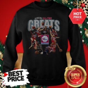 Official Top Philadelphia 76ers Sixers All Time Greats Signatures Sweatshirt