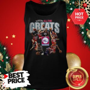 Official Top Philadelphia 76ers Sixers All Time Greats Signatures Tank Top