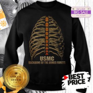 Official USMC Backbone Of The Armed Forces Vintage Sweatshirt