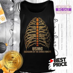 Official USMC Backbone Of The Armed Forces Vintage Tank Top