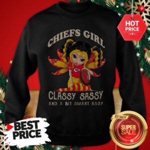 Official Wonderful Kansas City Chiefs Girl Classy Sassy And A Bit Smart Assy Sweatshirt