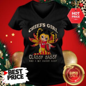 Official Wonderful Kansas City Chiefs Girl Classy Sassy And A Bit Smart Assy V-Neck