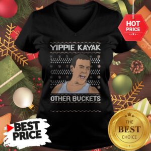 Official Yippie Kayak Other Buckets Ugly Christmas V-Neck