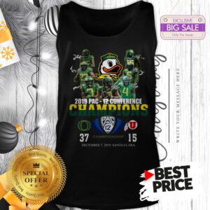 Oregon Ducks 2019 Pac 12 Conference Championship 37 Or 15 Tank Top