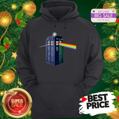 Pink Floyd Doctor Who Tardis Dark Side Of The Booth Hoodie