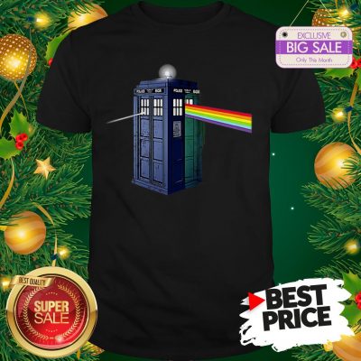 Pink Floyd Doctor Who Tardis Dark Side Of The Booth Shirt