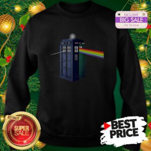 Pink Floyd Doctor Who Tardis Dark Side Of The Booth Sweatshirt