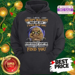 Pretty Owl I Am A Grumpy Old Lady Piss Me Off I Will Slap You So Hard Hoodie