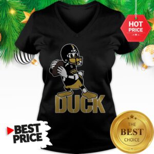 Pretty Pittsburgh Steelers Duck V-Neck
