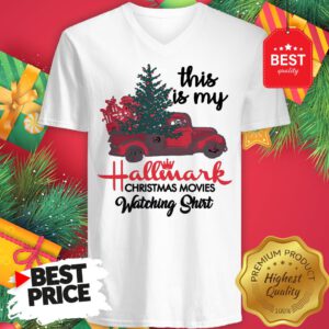 Red Truck This Is My Hallmark Christmas Movie Watching V-Neck