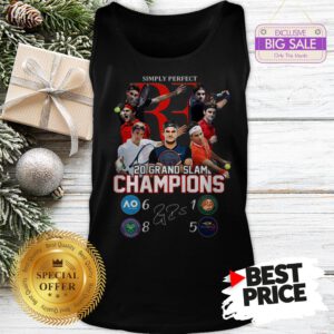 Simply Perfect Roger Federer 20 Grand Slam Champions Signature Tank Top