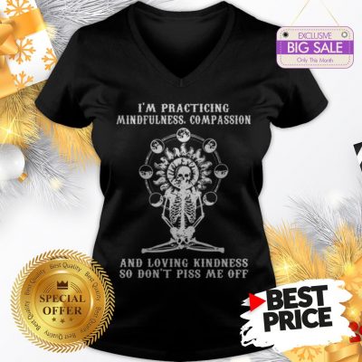 Skull I’m Practicing Mindfulness Compassion And Loving Kindness Tank Top