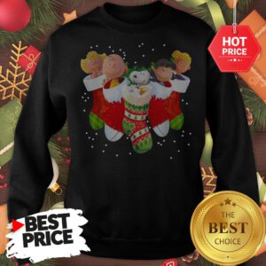 The Peanuts Characters Socks A Cute Christmas Sweatshirt