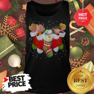 The Peanuts Characters Socks A Cute Christmas Tank Top