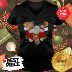 The Peanuts Characters Socks A Cute Christmas V-neck