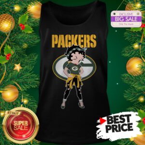 Top Betty Boop Green Bay Packers Lovely Tank Top