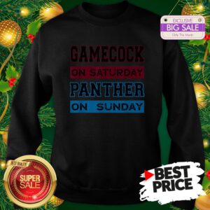 Top Gamecock On Saturday Panther On Sunday Sweatshirt
