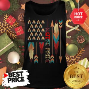 Top Native American Feather American Flag Apparel Tank Top