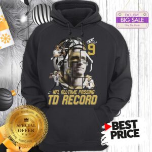 Under 9 Drew Brees Signed Passing To Record 540 New Orleans Saints Hoodie
