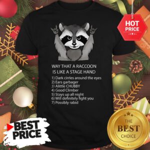 Ways That A Raccoon Is Like A Stagehand Shirt